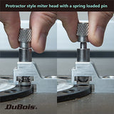 DuBois 51008 Table Saw Miter Gauge with 13 Precise Angle Stops and Standard 3/4” x 3/8” T-Slotted Miter Bar DuBois