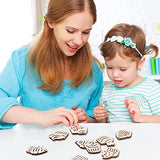 KitBeads 100pcs Random Hollow Cake Unfinished Wood Cutouts Wooden Cupcake Dessert Theme Filligree Wooden Ornament for DIY Crafts Home Decorations KitBeads