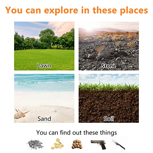 XPSGOLD Metal Detector Pinpointing,Waterproof Pinpointer 360 Degree Search Gold&Treasure Finder with Belt Holster &LED Indicator& Buzzer Vibration, XPSGOLD