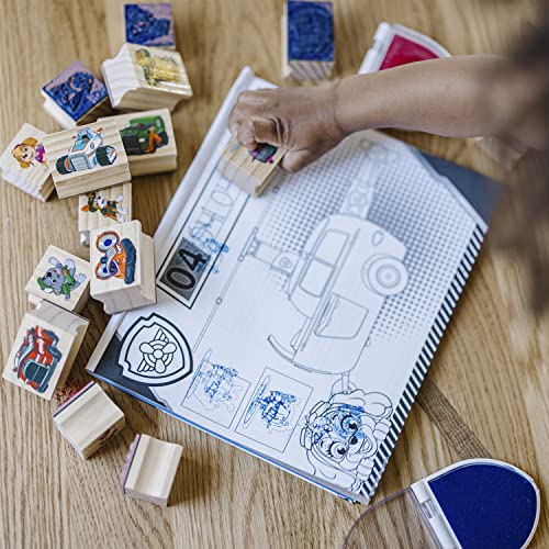 Melissa & Doug PAW Patrol Wooden Stamps Activity Set with Markers, Activity Pad (25 Pieces) Melissa & Doug