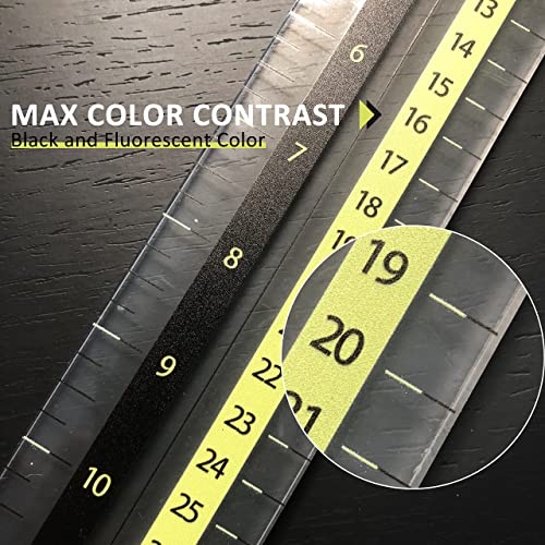 UPTTHOW T-Shirt Alignment Ruler Guide Tool to Center Designs Acrylic Transparent Movable T ruler Set for Heat Press Adult Kids Children Little Boys - WoodArtSupply