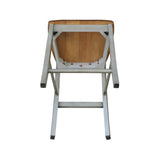 IC International Concepts International Concepts X-Back Counter Stool-24 Seat Height Stool, 24 Inches, Distressed Hickory/Stone IC International Concepts