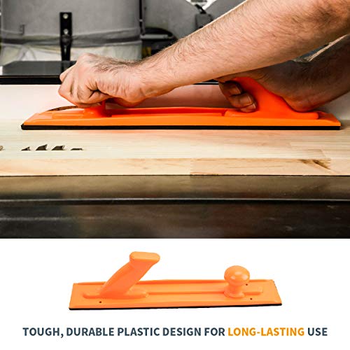 POWERTEC 71009 Push Block and Push Stick Set for Table Saws, Router Tables, Band Saws & Jointers, Dual Ergonomic Handles w/Max Grip, Hand Protection