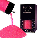 Renfio Iridescent Ultra Fine Glitter Powder Resin Supplies Glitters 1.75 Oz (50g) PET Flake Crafts Sequins 1/128" 0.008" 0.2mm Epoxy Chips Flakes for Renfio