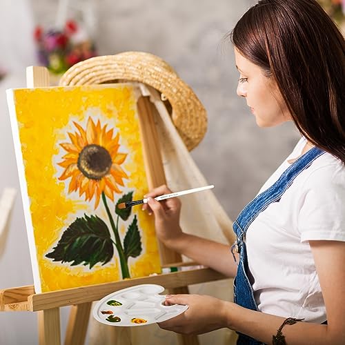 Dainayw 12 PCS Filbert Paint Brushes Set, Artist Brush for Acrylic Oil Watercolor Gouache Artist Professional Painting Kits with Synthetic Nylon Tips dainayw