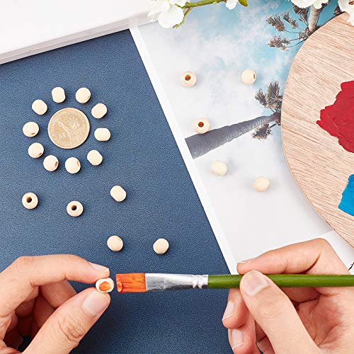 PH PandaHall 500pcs Natural Wooden Beads 10mm Ball Spacer Beads Unfinished Wood Beads Macrame Beads for Tassel Christmas Tree Hanging Holiday Decor PH PandaHall