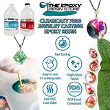 The Epoxy Resin Store Clearcast 7000 - Jewelry Craft, 2 Part Resin Kit, for Art, Small Castings and Decorative Applications, 1 Gallon Kit Clearcast 7000
