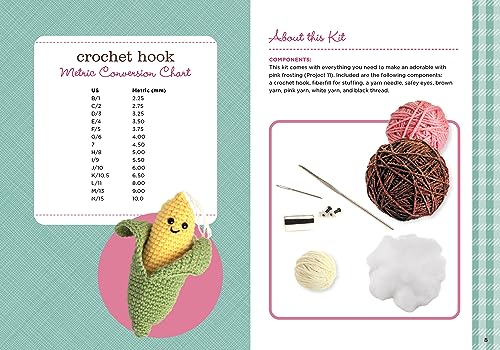 Too Cute to Eat Crochet Kit: Yummy Amigurumi Food and Fun WoodArtSupply