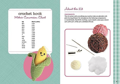 Too Cute to Eat Crochet Kit: Yummy Amigurumi Food and Fun - WoodArtSupply