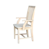 International Concepts Mission Side Chair with Arms, Unfinished IC International Concepts