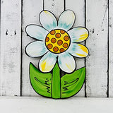 Polka-Dot Daisy, Engraved Shape MDF Wooden Craft, Unfinished Craft, DIY Craft Art, Build-A-Cross Build-A-Cross