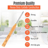 Full Size Professional Carbide Wood Turning Tools for Lathe Woodworking, 4 Pc. Set, Heavy Duty Rougher, Finishers, Detailer, and Replacement Cutting KUTR