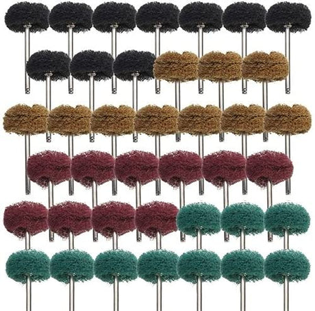 Rocaris 40 Pack 1 inch Abrasive Wheel Buffing Polishing Wheel Set for Rotary Tool - 25mm… Rocaris