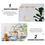 HEALLILY Blank Wooden Ornaments 50 Pcs Unfinished Wood Slices, Christmas Ornaments Wood Kit, Natural Wooden DIY Crafts with Rope for Xmas Holiday HEALLILY