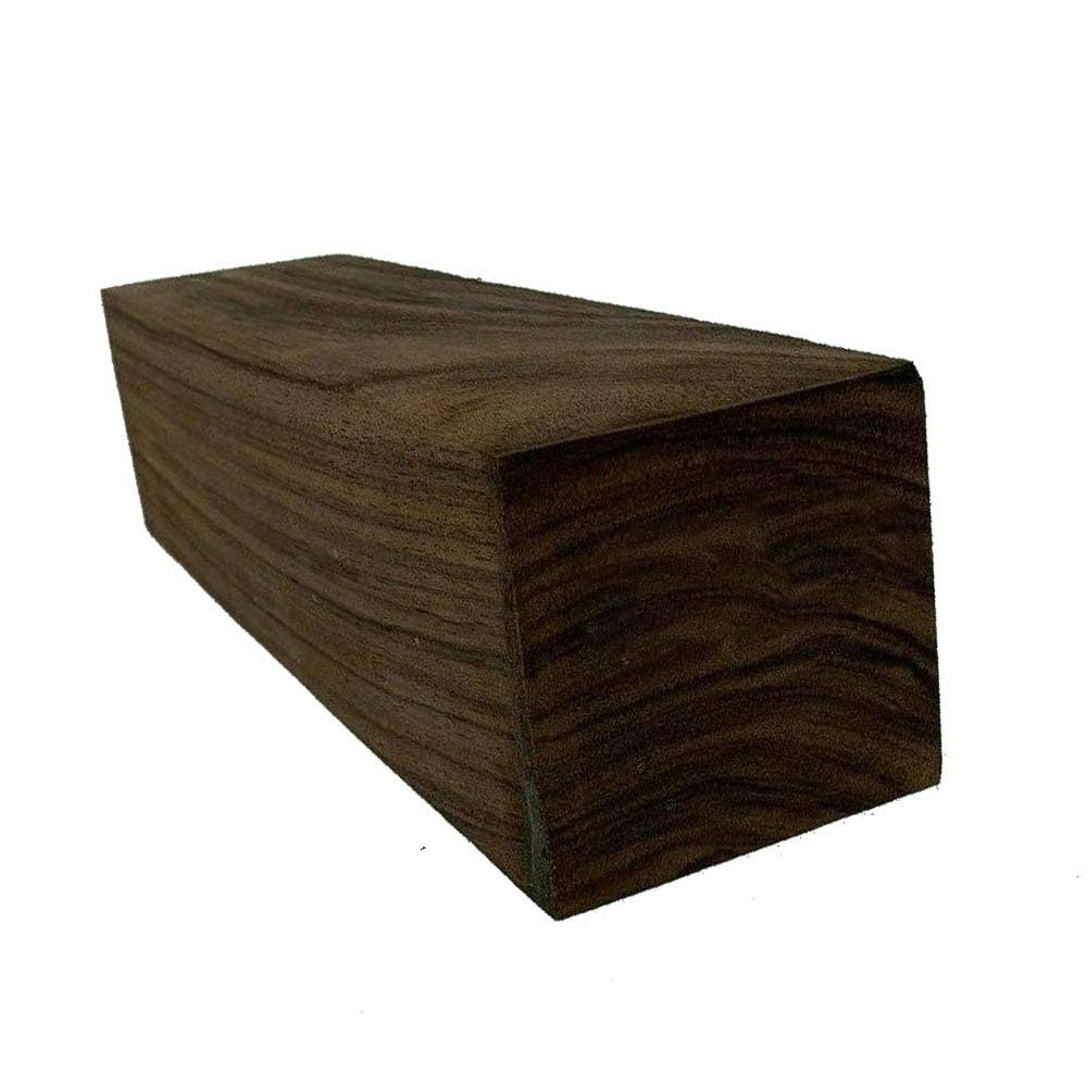 Varieties of Exotic Wood Pepper Mill Blank, Suitable Square Turning Blanks Measuring 3 x 3 x 12 Inches (1, Indian Rosewood)
