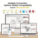 Longer Ray5 Laser Engraver Machine Laser Cutter Engraving CNC Machine, 5W Laser Engraver with 0.08 * 0.08 Compressed Spot, 32-bit Motherboard, DIY Longer