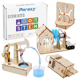 4 Set STEM Kits, STEM Projects for Kids Ages 8-12, Science Experiment Building Kit, Wooden 3D Puzzles, Educational Building Toys, Gifts for Poraxy