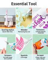 Sooez Weeding Tools for Vinyl, 6PCS Basic Tools Set for Cricut, Precision Craft Vinyl Tool Kit, Scoring Sooez