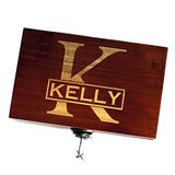Awerise Personalized Wooden Keepsake Box w Lock Key, Custom Jewelry Box, Bridesmaid Box, Mother Girlfriend Gift Awerise