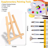 Kalour Acrylic Paint Set 56 pcs,Painting Supplies with 24 Acrylic Paint,16 Sheets Acrylic Pad,Painting Brushes,Canvas,Palette,Easel - Art Craft KALOUR