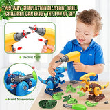 BAODLON Dinosaur Toys for 3 4 5 6 7 Year Old Boys, Take Apart Dinosaur Toy for Kid 3-5 5-7 Building Toy with Electric Drill, Learning Educational BAODLON