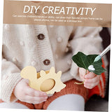 KALLORY 4pcs Diy Wooden Photo Frame Makeup Brush Holders Photo Frame Pen Cups Kids Pen Cups Unfinished Wood Pen Case Unfinished Brush Holder Diy Pen KALLORY