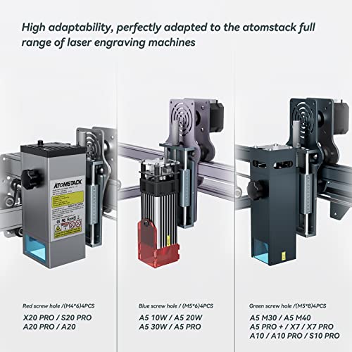 ATOMSTACK L1 Z Axis Height Adjuster for Laser Engraver - Z Axis Lift Focus Control Set for ATOMSTACK A5 Pro/X30 Pro/X20 Pro/S20 Pro /A20 Pro/X7 Pro - WoodArtSupply