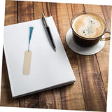 FUNOMOCYA 1 Set Wooden Bookmark Unfinished Blank Bookmark Unfinished Wooden Book Markers DIY Wood Blank Bookmark DIY Bookmark Crafts Wooden Craft FUNOMOCYA