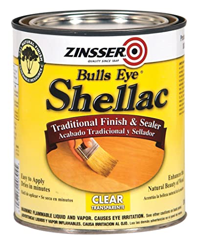 Rust-Oleum Zinsser 304H 1-Quart Bulls Eye Clear Shellac - WoodArtSupply