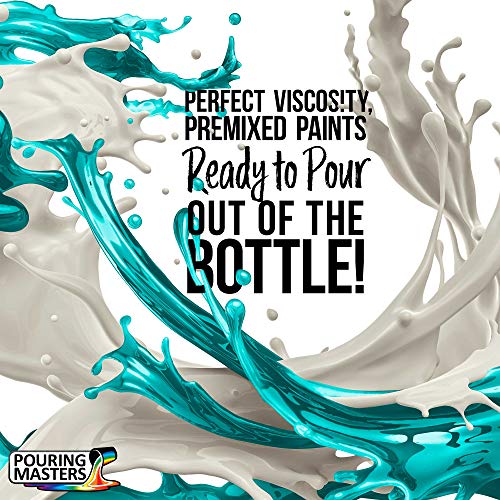 U.S. Art Supply Pouring Masters 48 Color Ready to Pour Acrylic Pouring Paint Set - Premium Pre-Mixed High Flow 2-Ounce Bottles - for Canvas, Wood, - WoodArtSupply