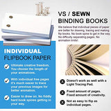 Blank Flip Book Paper with Holes - 720 Sheets (1480 Pages) Flipbook Animation Paper : Works with Flip Book Kit Light Pads: for Drawing, Sketching Molcey
