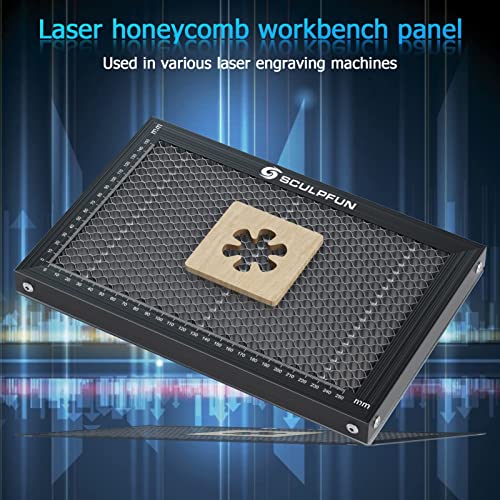 SCULPFUN Honeycomb Laser Bed, High-Strength Steel Honeycomb Working Table for CO2 Diode Laser Engraver Cutting, Easily Observation and Table - WoodArtSupply