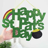 Factory Direct Craft Set of 2 Green Glittery Happy St Pat's Day Sign for Decorating, Parties, and Crafting 14"W x 11"H Factory Direct Craft