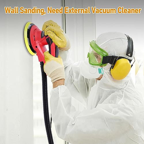 PioneerWorks Electric Random Orbital Sander, Brushless Motor Powerful 350W,10000 RPM,6-Inch For Professional-Grade Woodworking, Polishing,Carpentry PIONEERWORKS