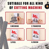 Tintnut Houndstooth Permanent Vinyl Roll - 12 inch x 5ft, Patterned Adhesive Vinyl Compatible with Cricut Machine, Black and White Permanent Outdoor Tintnut