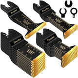 FROYLOT 24pcs Titanium Oscillating Tool Blades, Universal Multitool Blades for Metal Wood Cutting, Oscillating Saw Blade Metal Hard Material, Multi FROYLOT