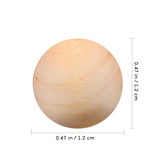 TEHAUX Unfinished Round Wood Balls 100pcs 12mm Natural Craft Balls Christmas Gnome Noses Wooden Loose Beads Spheres Arts for DIY Projects Garland TEHAUX