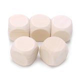 Blank Wooden Unfinished Square Blocks 6 Sided Wood Cubes with Rounded Corners for DIY Craft Projects Blank Wood Youngy