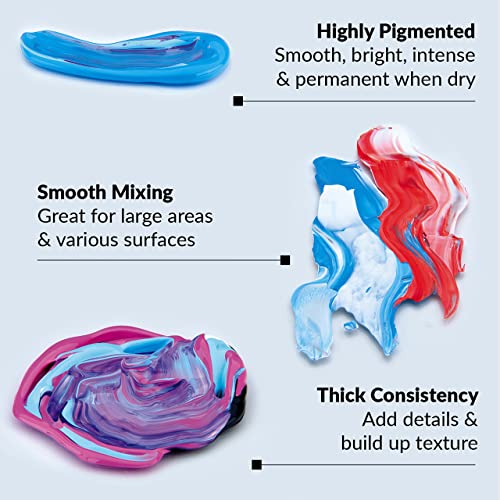 Royal & Langnickel Acrylic Color Artist Tube Paint, 21ml, 18-Pack Royal & Langnickel