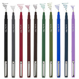 Uchida of America 10-Piece 0.3 Point Size Le Drawing Pen Set Art Supplies, Paquete de 1, Dark UCHIDA
