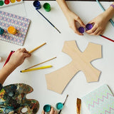 KEILEOHO 12 PCS Unfinished Wooden Cross, Cross Wood Cutouts, Wooden Crosses for Crafts, Halloween and Christmas Decorations, 3/16 x 11.8 x 8.8 Inch KEILEOHO