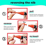 Chalkola 10 Fine Tip Liquid Chalk Markers for Chalkboard Signs, Blackboard, Window, Labels, Bistro, Glass, Car (10 Pack 3mm) - Wet Wipe Erasable Ink Chalkola