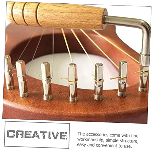 SUPVOX Omnichord 1 Set combination wrenches lyre peg lyre tuning peg lyre tuning pin lyre harp tuning Wood Lyre Harp Part Zither Pin Fixing for Harp SUPVOX