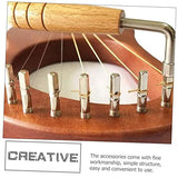 SUPVOX Omnichord 1 Set combination wrenches lyre peg lyre tuning peg lyre tuning pin lyre harp tuning Wood Lyre Harp Part Zither Pin Fixing for Harp SUPVOX