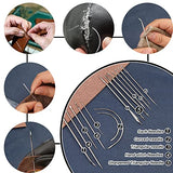 BUTUZE Leather Working Tools, Leather Tool Kit, Practical Leather Craft Kit with Waxed Thread Groover Awl Stitching Punch Hole for Leathercraft BUTUZE