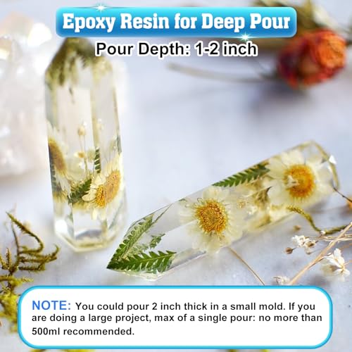 Shabebe Epoxy Resin 2 Gallon Kit, Upgraded Crystal Clear Resin Epoxy Food Safe with Pump, Self Leveling & Bubble Free Epoxy Resin with Anti-Yellowing Shabebe