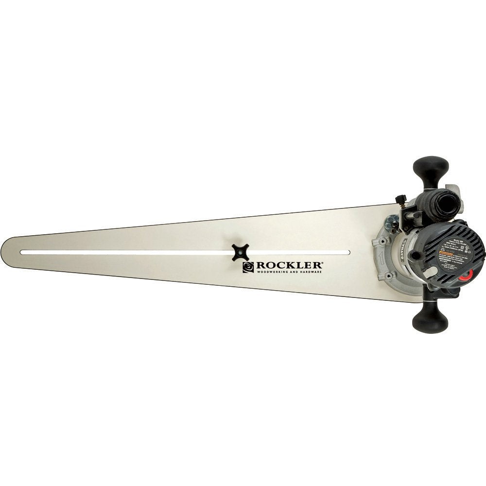 Circle Cutter Router Jig – Router Circle Cutting Jig Cuts Perfect Circles from 10” to 52” D - Circle Cutting Jig Includes Two Center Pivot Pins - ROCKLER