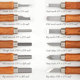Arteza Wood Carving Tools Kit, 12 Cherry Wood Carving Tools with Steel Nozzles, Craft Supplies for DIY Projects ARTEZA