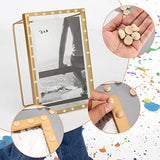 200 Pcs Half Wooden Beads, Unfinished Natural Split Wood Balls, 12mm/15mm/20mm Small Half Round Decorative Wooden Craft Beads Balls for Paint DIY Bnnrjia