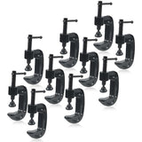 MUKCHAP 10 PCS 1 Inch C Clamp, Black Small C Clamps, Mini G Clamps for Woodworking, Metal Workpiece MUKCHAP